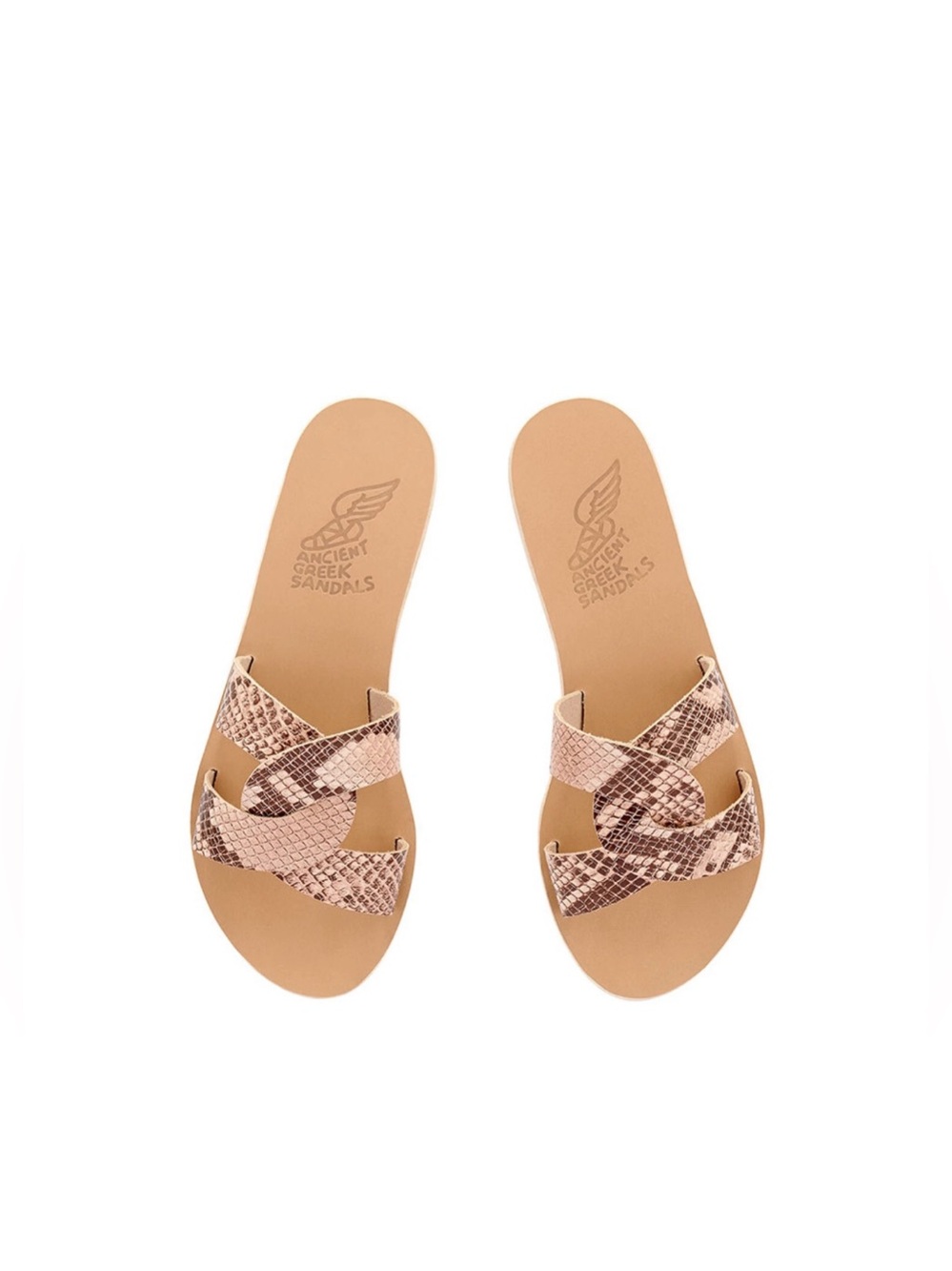 ANCIENT GREEK Desmos Snake Print
Leather Slides Flats Slip On Sandals
Size 9 - Picture 2 of 11